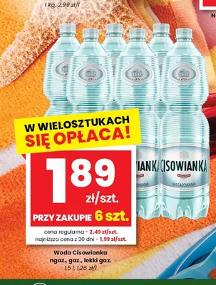Woda niegazowana Cisowianka promocja w emma MARKET