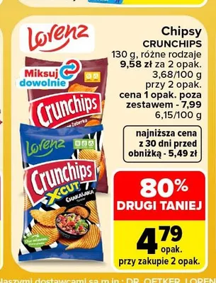 Chipsy Crunchips Lorenz promocja w Carrefour
