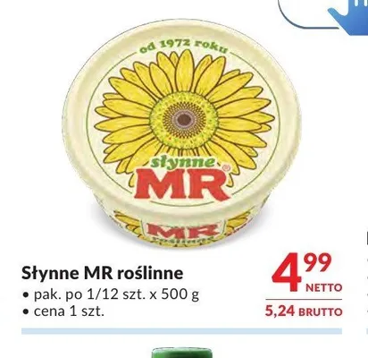 Margaryna Słynne MR roślinne promocja w Makro