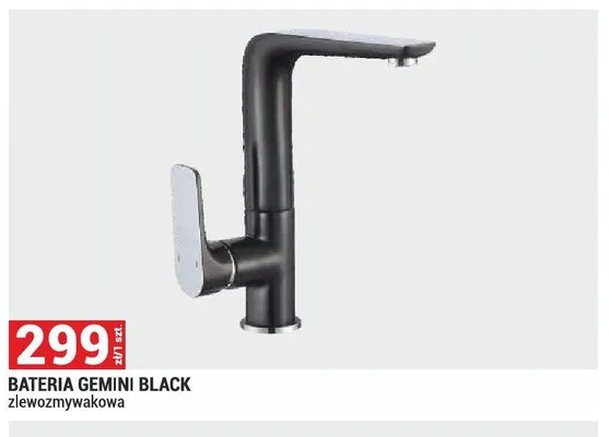 Bateria Gemini Black zlewozmywakowa promocja w Merkury Market
