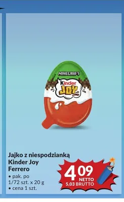 Jajko z niespodzianką Kinder Joy Ferrero promocja w Makro