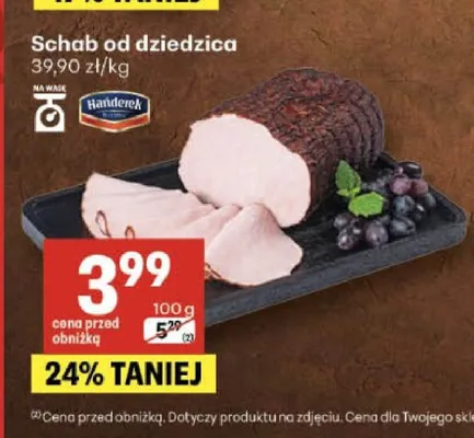 Schab od dziedzica Hańderek promocja w Delikatesy Centrum