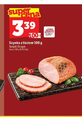 Szynka z liściem Swojski Stragan promocja w TOPAZ