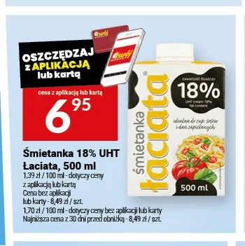 Śmietana 18% Łaciata promocja w Twój Market