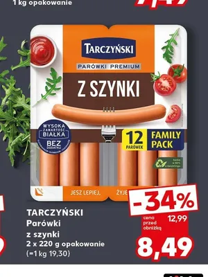 Parówki z szynki Tarczyński promocja w Kaufland