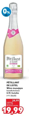 Wino musujące bezalkoholowe Pétillant de Listel promocja w Kaufland