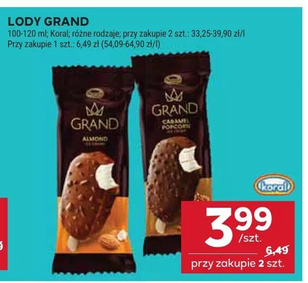 Lody Grand promocja w Stokrotka