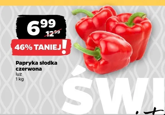 Papryka słodka czerwona luz promocja w Netto
