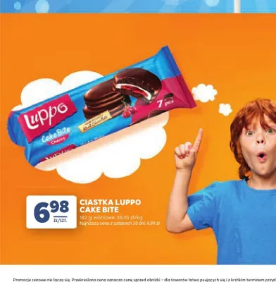 Ciastka Luppo Cake Bite wiśniowe promocja w Stokrotka