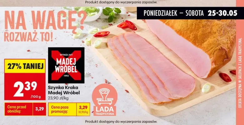 Szynka Kraka Madej Wróbel promocja w Biedronka