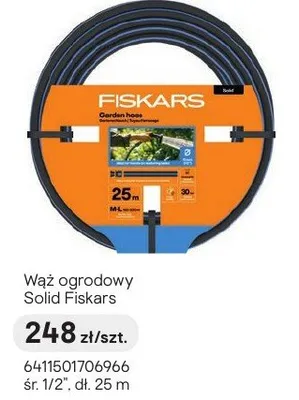 Wąż ogrodowy Solid Fiskars promocja w Castorama