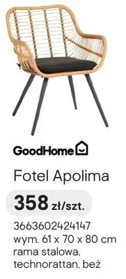 Fotel Apolima promocja w Castorama