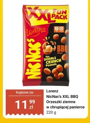 Orzeszki ziemne w chrupiącej panierce Lorenz NicNac's XXL BBQ promocja w Dino