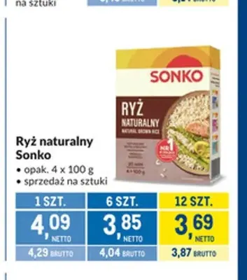 Ryż naturalny Sonko promocja w Makro
