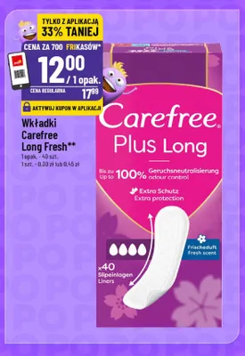Wkładki Carefree Long Fresh promocja w POLOmarket