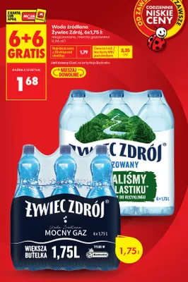 Woda źródlana niegazowana Żywiec Zdrój promocja w Biedronka