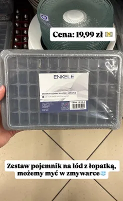 Zestaw pojemnik na lód z łopatką promocja w Dino