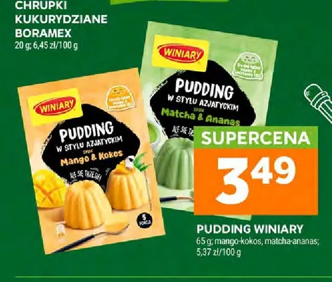 Pudding w stylu azjatyckim matcha-ananas Winiary promocja w Stokrotka