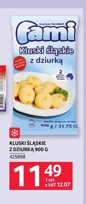 Kluski śląskie z dziurką Fami promocja w Selgros
