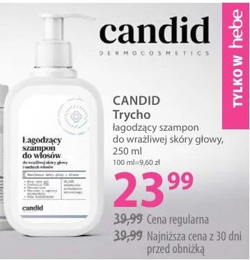 Trycho łagodzący szampon do wrażliwej skóry głowy promocja w Hebe