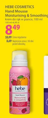 Krem Hand Mousse Moisturising & Smoothing do suchej skóry dłoni pianka promocja w Hebe