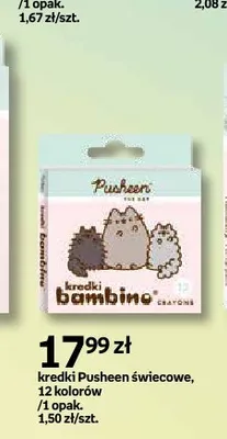 Kredki świecowe Bambino Pusheen promocja w Empik