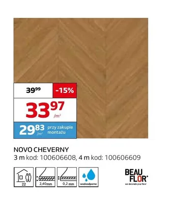 Wykładzina elastyczna Beau Flor Novo Cheverny promocja w Komfort