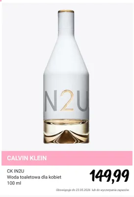 Woda toaletowa dla kobiet Calvin Klein CK IN2U promocja w Rossmann