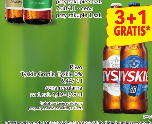 Piwo Tyskie Gronie promocja w Prim Market