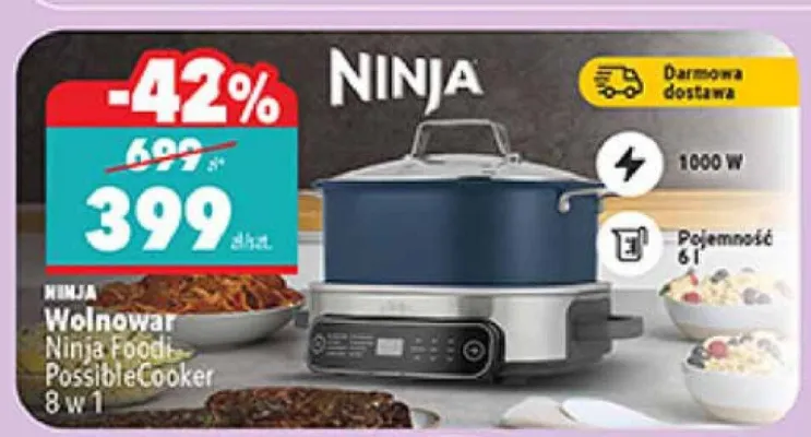 Wolnowar Ninja Foodi PossibleCooker 8 w 1 promocja w Biedronka