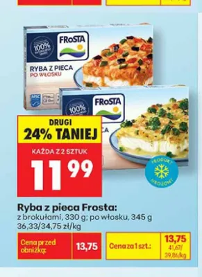Ryba z pieca po włosku Frosta promocja w Biedronka