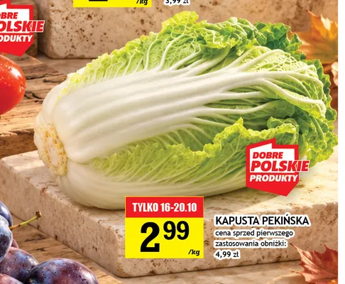 Kapusta pekińska promocja w Gram Market