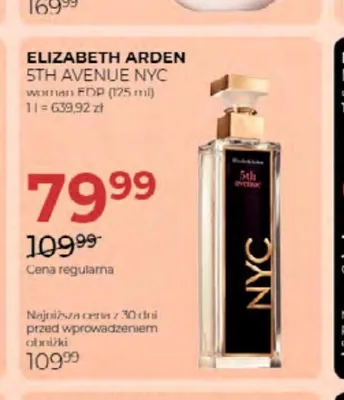 Woda perfumowana damska Elizabeth Arden 5th Avenue NYC promocja w Drogerie Jawa