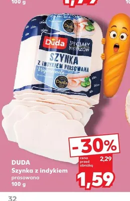 Szynka z indykiem prasowana Duda promocja w Kaufland