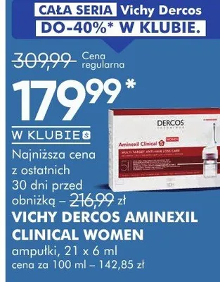 Ampułki Clinical Women Aminexil Vichy Dercos promocja w Super-Pharm