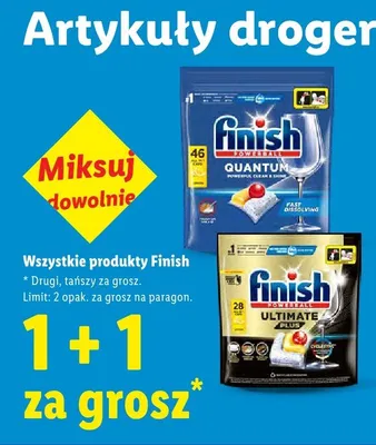 Kapsułki do zmywarki Finish Quantum promocja w Lidl