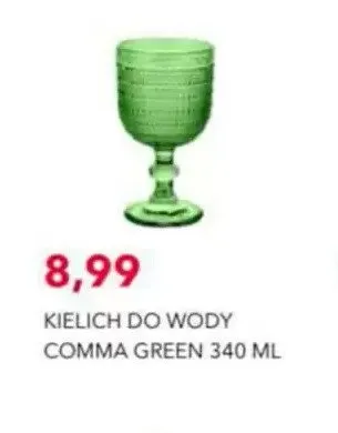 Kielich do wody Comma Green 340 ml promocja w Nela