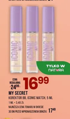 Korektor BB My Secret Iconic Match promocja w Drogerie Natura