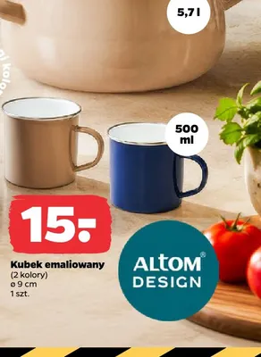 Kubek emaliowany 500 ml Altom Design promocja w Netto