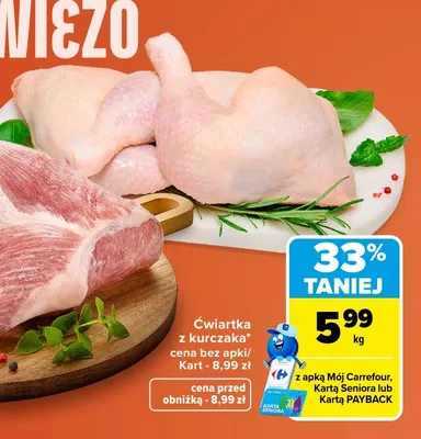 Ćwiartka z kurczaka promocja w Carrefour Market