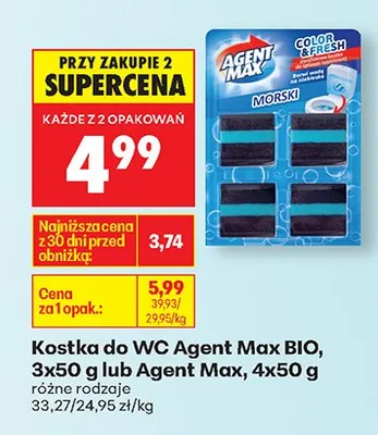 Kostka do WC morski promocja w Biedronka