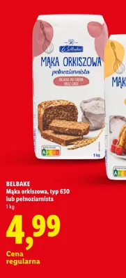 Mąka orkiszowa typ 630 Belbake promocja w Lidl