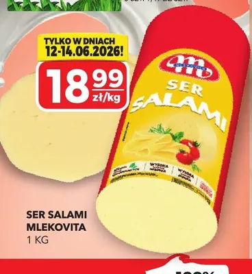 Ser salami Mlekovita promocja w Top Market