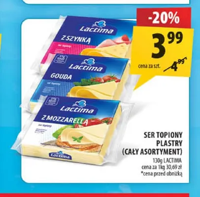 Ser topiony plastry Lactima promocja w Arhelan