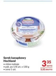 Serek kanapkowy Hochland promocja w Makro