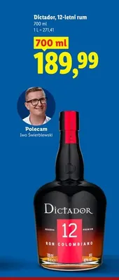 Rum Dictador 12-letni promocja w Lidl