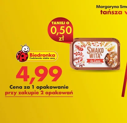 Margaryna de Luxe promocja w Biedronka