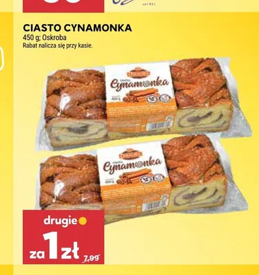 Ciasto Cynamonka Oskroba promocja w Stokrotka
