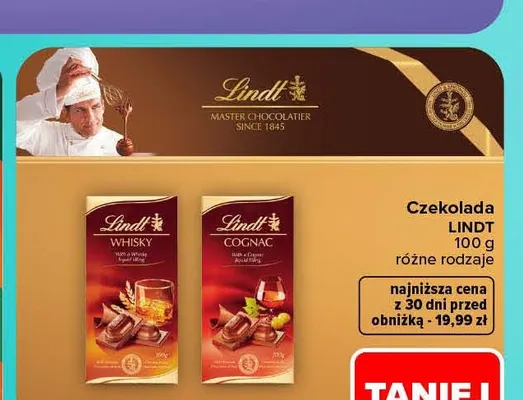 Czekolada Lindt Cognac promocja w Carrefour Market