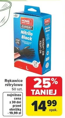 Rękawice nitrylowe HOME EXPERT, 50 szt. promocja w Carrefour